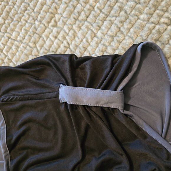 Dotti Black SS Mini Dress Scoop Neck Grey Trim Med/Lge? - Picture 12 of 16